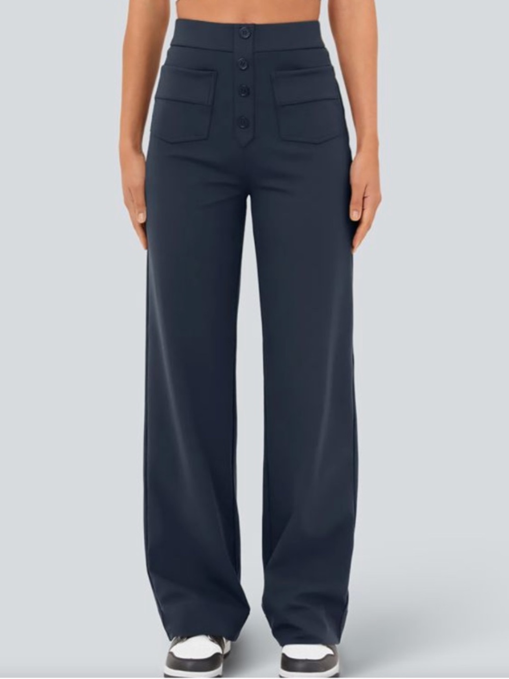 Halara DayStretch High Waisted Pockets Straight Leg Casual Pants